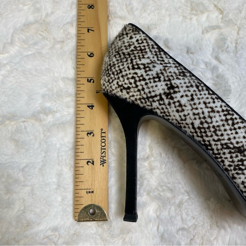 Yves Saint Laurent Tribtoo‎ 105 Ponyhair Platform Pumps Mules Heels Size 37 - Picture 13 of 16
